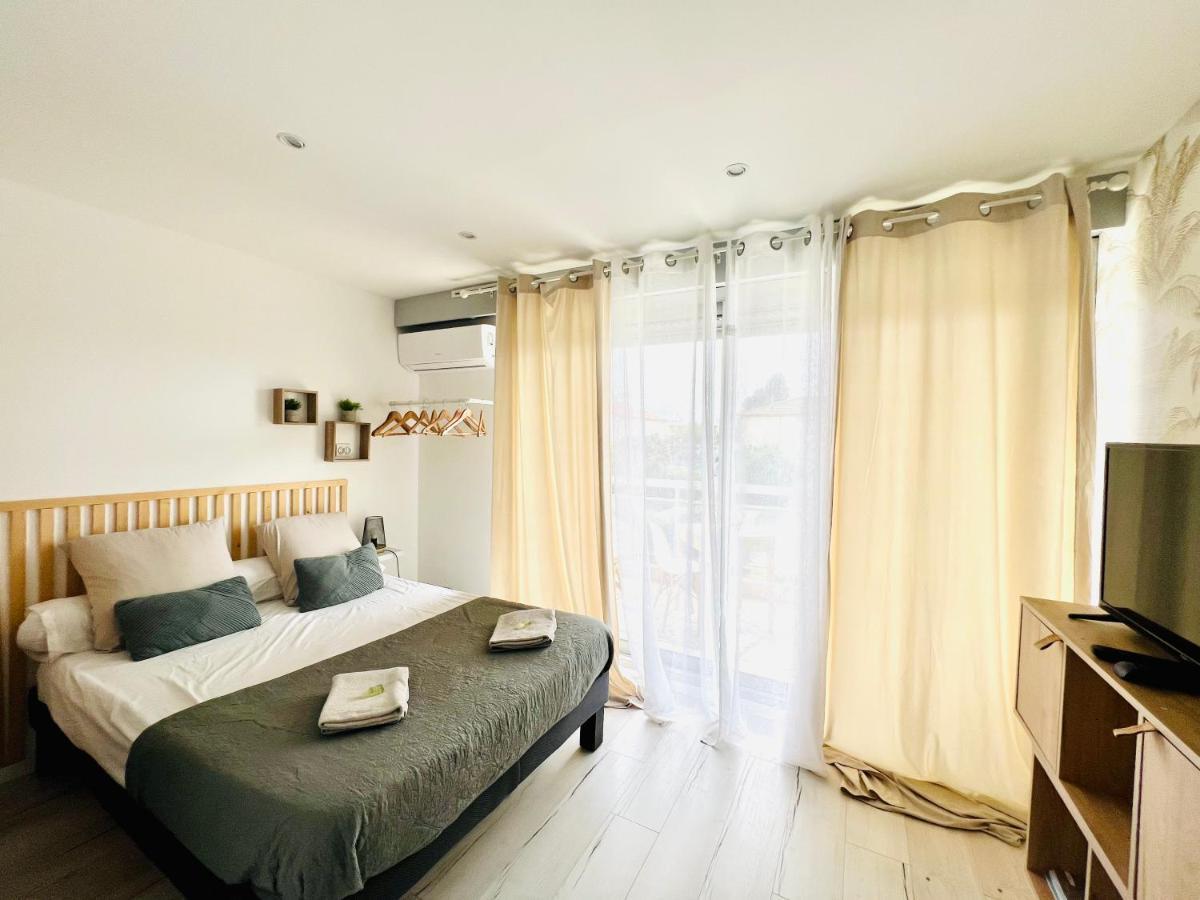 Les Palmiers - Appartement Avec Piscine Proche Plages - Wifi Et Clim Antibes Exterior foto